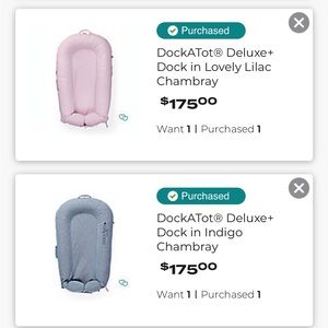 DockATot Deluxe Dock in Lilac and Blue